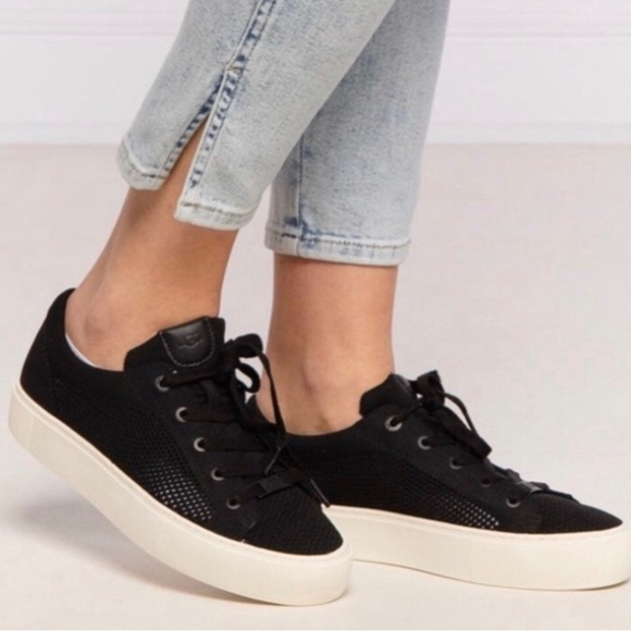 UGG Zilo Knit Sneaker Shoes Black, Sz 10